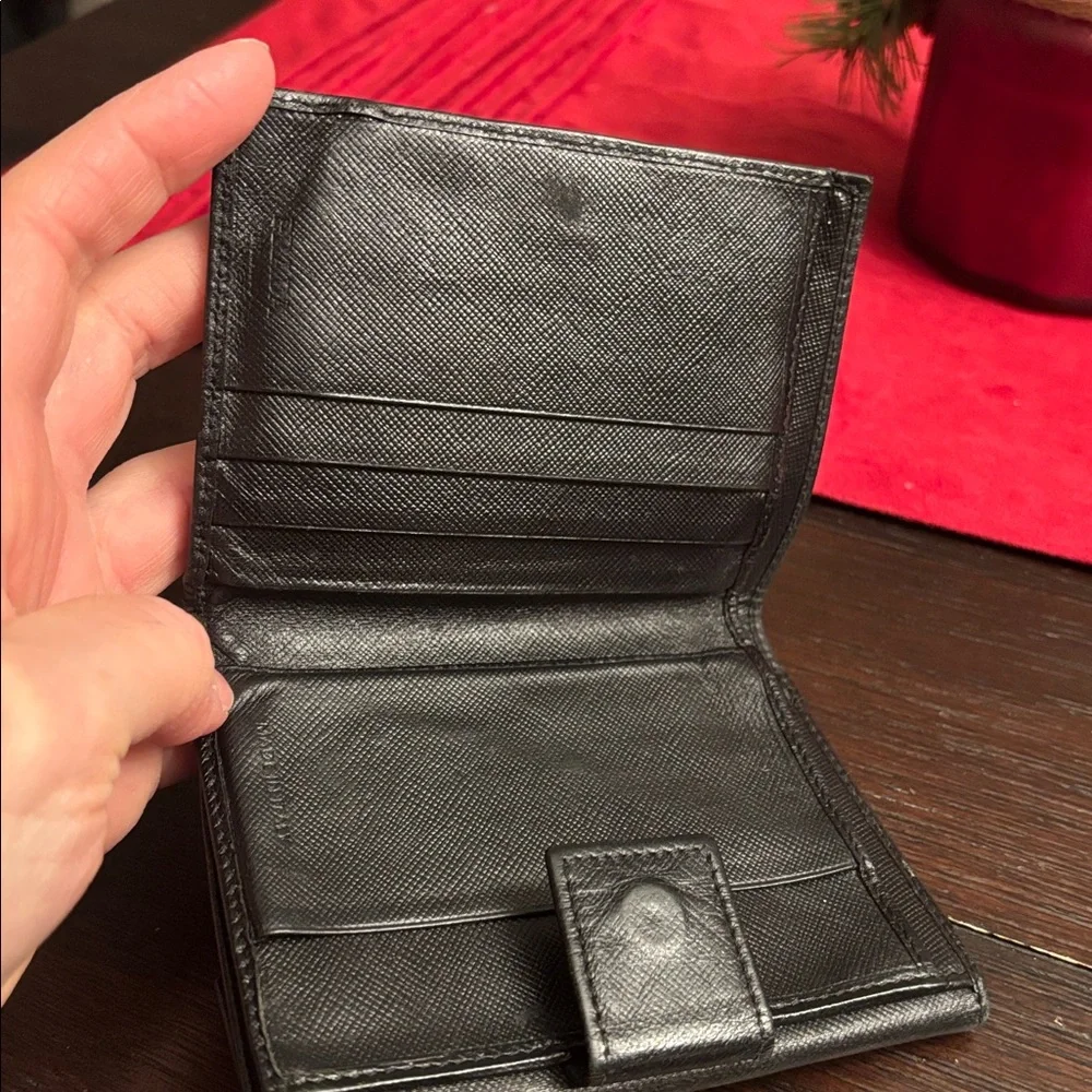 Prada Black Saffiano Leather Wallet